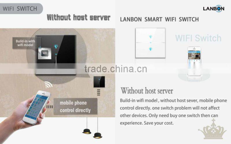 Lanbon latest smart wifi socket remote control via mobile phone