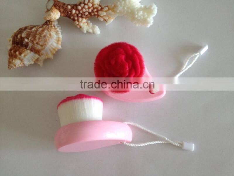 colorful retractable round hair kabuki brush
