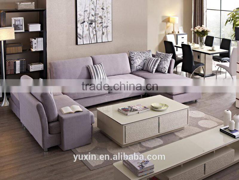 Button Tufted Black Big Business Sofa Design for Living Room