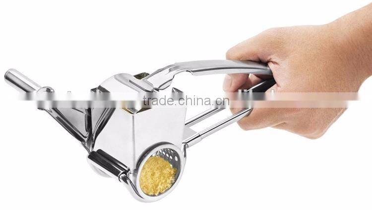 Hot Sale Stainless Steel Kitchen Rotary Grater Multi-functional Round Cheese Grater