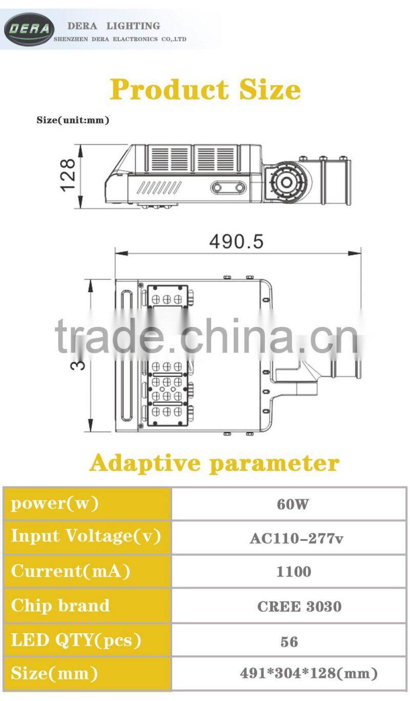 Factory wholesale hot sale 60w led street lighting solar made in China led outdoor lighting hot lamp