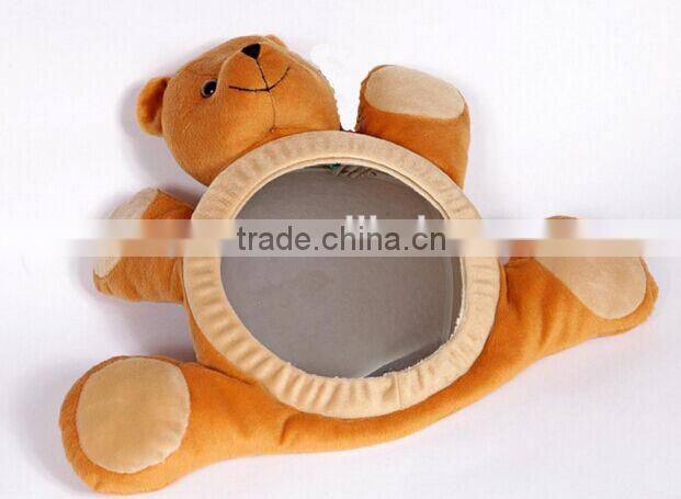plush baby car mirror/baby bear car mirror/baby car seat/baby mirror car