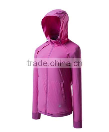 2015 wholesale women sport jackets/waterproof jacket