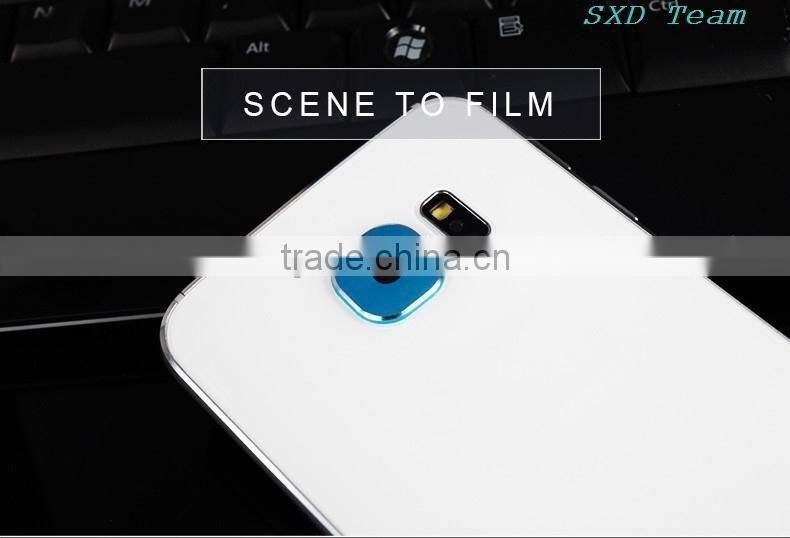 New S6 Rear Camera Lens Metal Protective Ring Guard Cover Protector for Samsung Galaxy S6 Edge Lens Protector Cover LPS6
