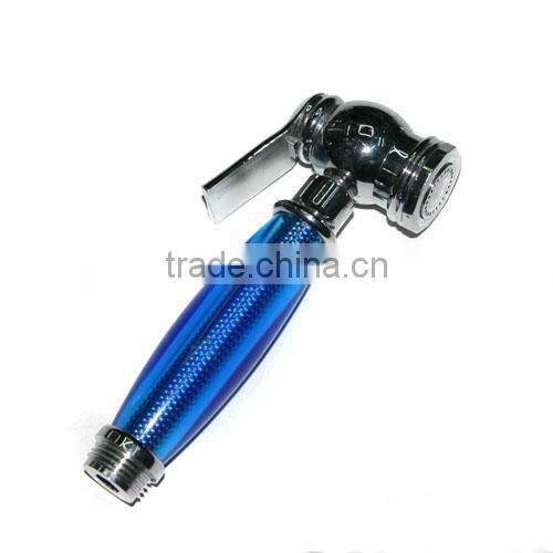 Handheld Bidet T-adapter Blue Handle Toilet Shattaf Sprayer