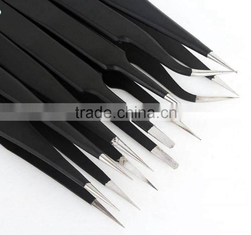 High Quality Vetus ESD Stainless Steel New Fine Point Tweezers Set Needle Nose Tweezers