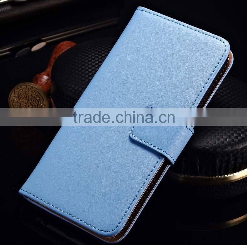 Top selling wallet leather case flip stand cover for htc butterfly 3