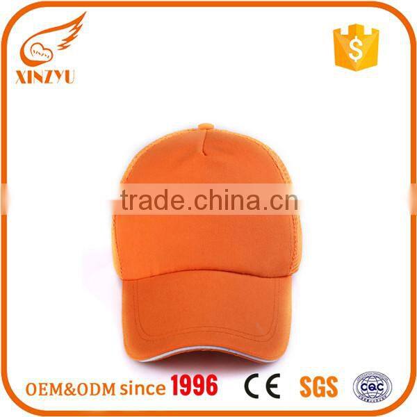 Custom promotional royal navy hats 5 panel mesh baseball caps no logo
