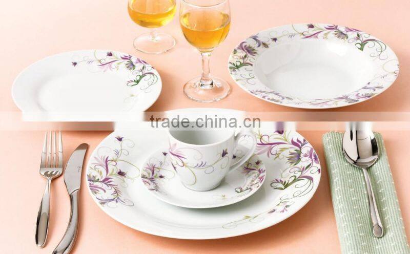 16pcs porcelain dinner set with nice flowers
