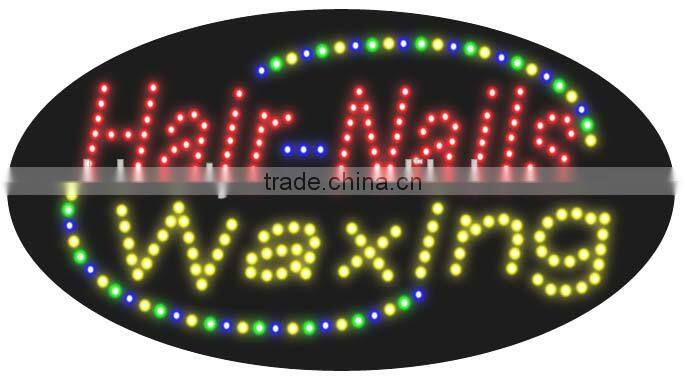 Hair nail and waxing LED Sign beauty SPA adviterising sign for the beauty salon nail shops OEM is welcome