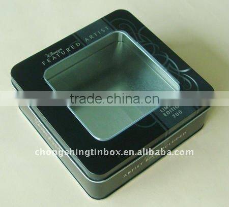 Square Tin Box with PET window