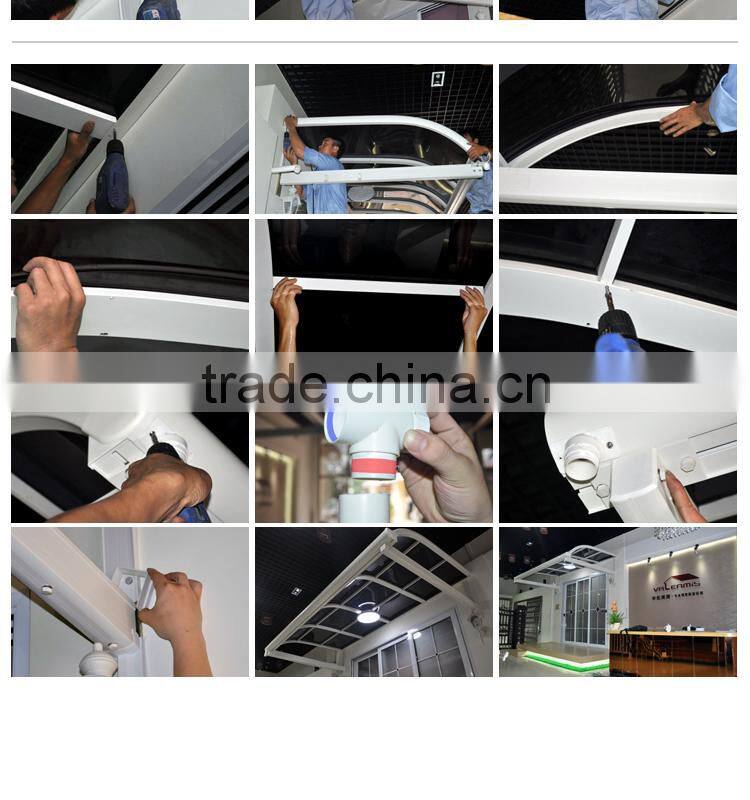 High grade aluminium awning, rain protect canopy /balcony sun shades