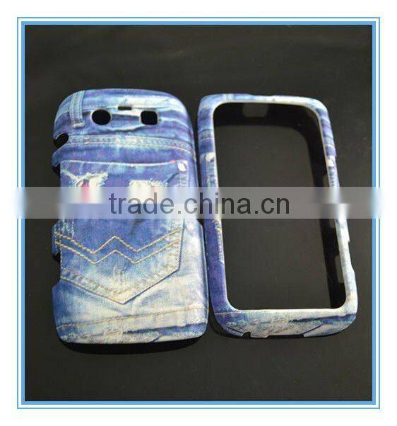 Fashion Jeans double layer mobile phone case for Blackberry9860 with factory price