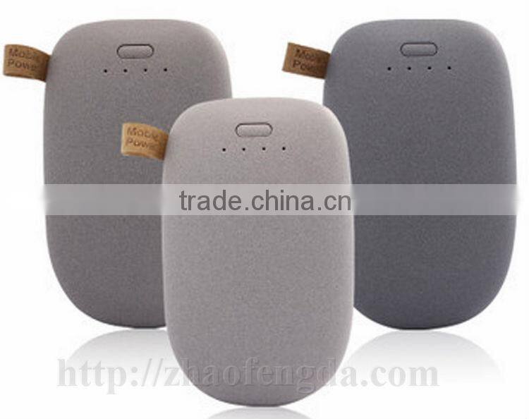 10400 mAh cute Stone portable smart power bank charger