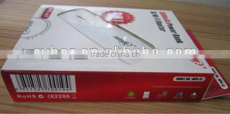HAME MPR- A1 150Mbps 3G WiFi Router,3G Router Built-in1800mAh Lithium Battery portable power bank 3g wifi router