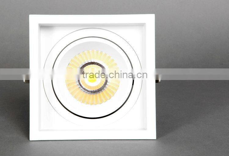 20W Square COB LED Downlight with square outer ring zhongshan guzhen supplier