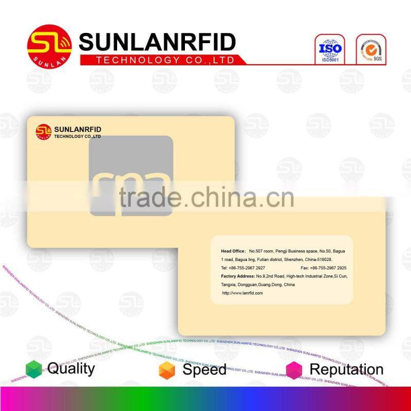 Fashion Foil Stamping Grossy Finishing Irregular Shape Frequency 135KHZ RFID Card