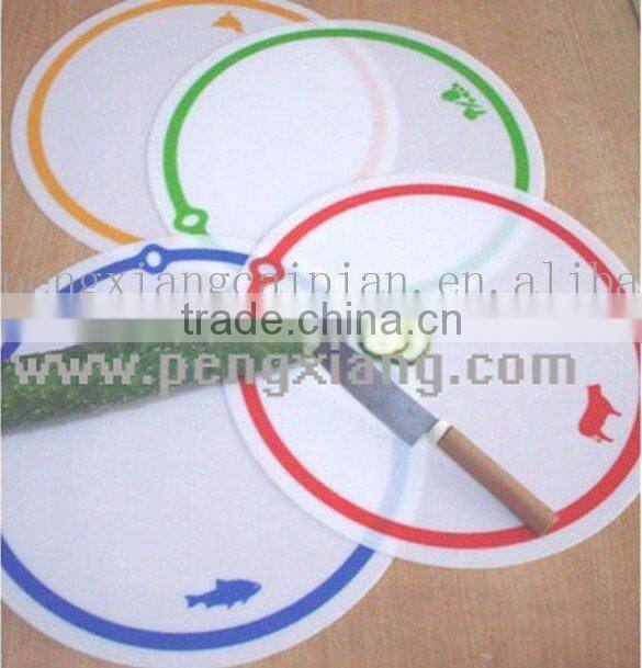 plastic fruit design chopping board