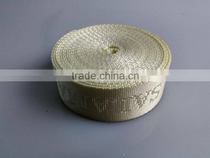 Custom PP/polyester/cotton/silk/nylon pattern jacquard reflective nylon webbing