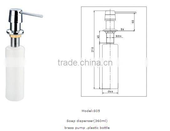 manual sink liquid soap dispenser of kitchen accessory/hand soap dispenser