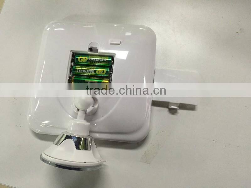 Anti-fog Plastic LED Light Suction Cup Cosmetic led travel Mirror