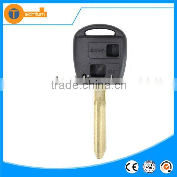 car key case shell cover with Toy43 blade and logo car key blanks wholesale for Toyota yaris prado land cruiser corolla