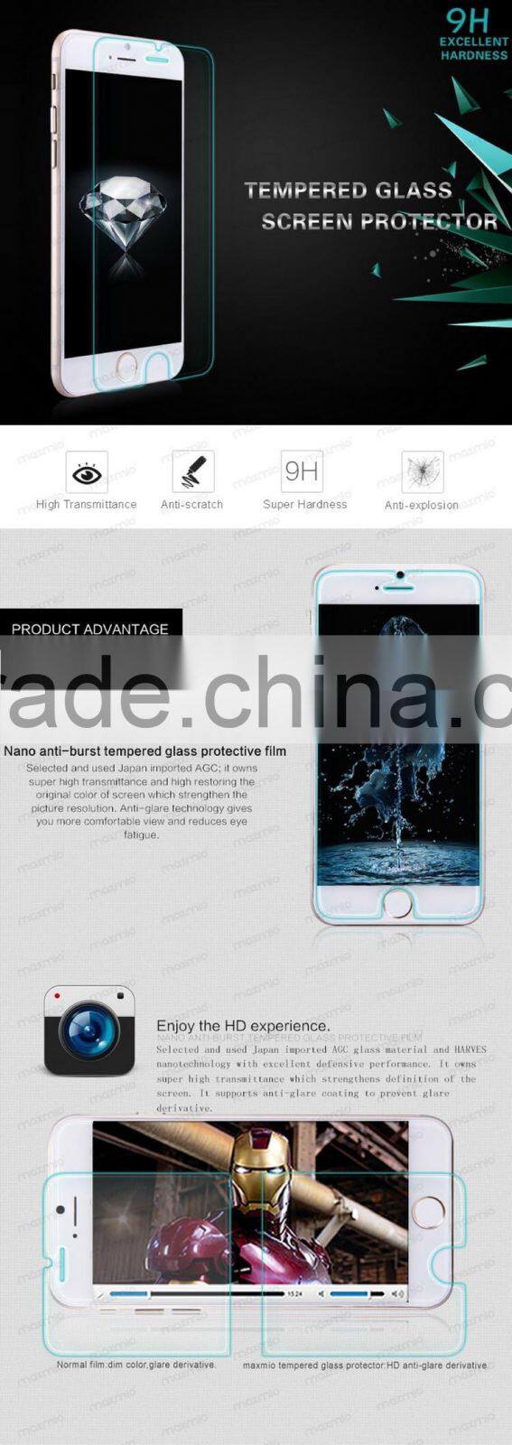 Ultra Slim 0.2mm 2.5D Smart Touch Tempered Glass Screen Protector for iPhone 6/ 6 Plus