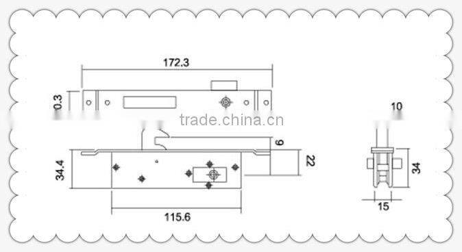 For narrow profile door zinc cylinder iron keys mico door lock