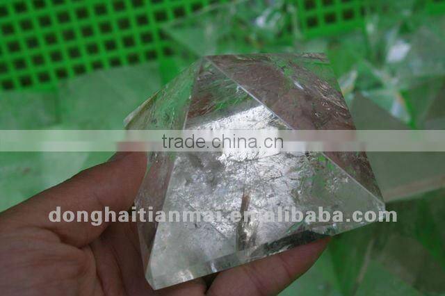 Natural Clear QUARTZ Crystal HEALING Pyramid For Decoration, Gift