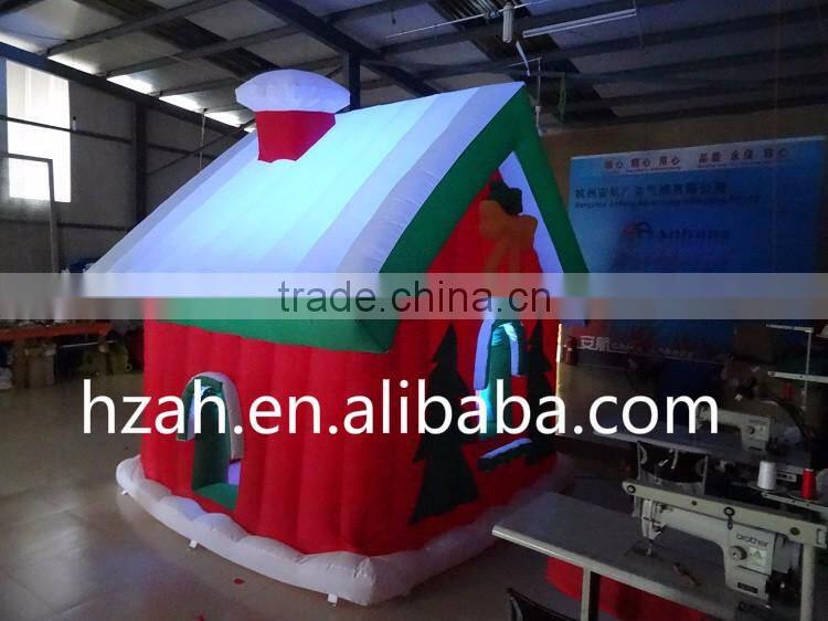 Lighting Inflatable Log Cabin for Christmas Decoration