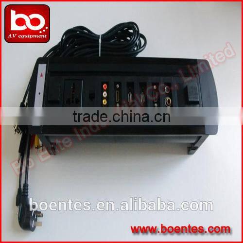 Table Motorized Hidden Power Outlets/Desktop Electric Rotating Pop Up Socket for Office AV Power Solutions