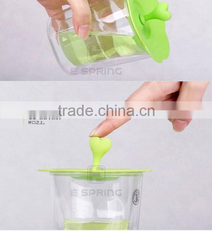 Creative candy-colored lids food grade silicone lid seal leak-proof lid multi-use non-toxic glass lid