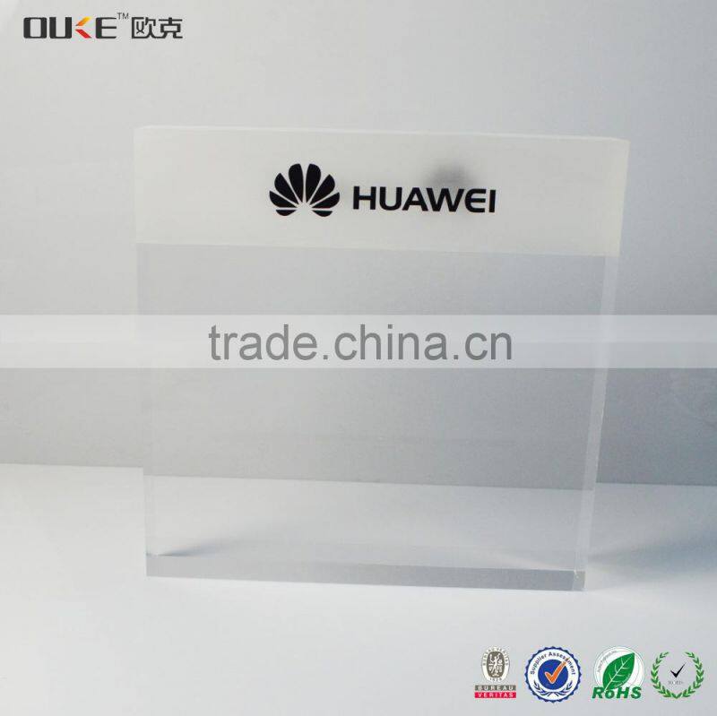 new products clear engraved acrylic block