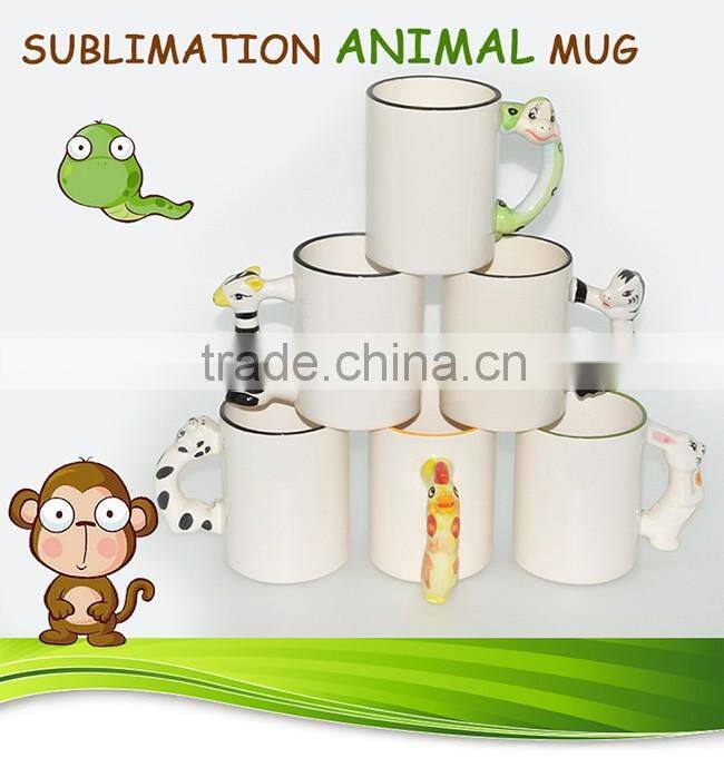 Sunmeta MKB ceramic animal mug best sublimation china