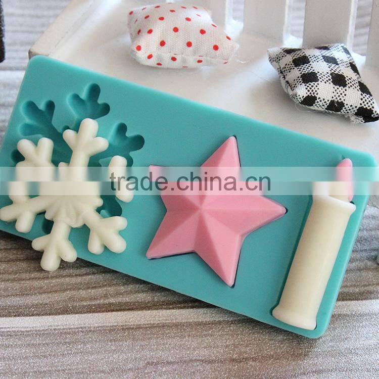 2015 New Hot Selling Christmas Decoration Silicone Cake Baking Mould
