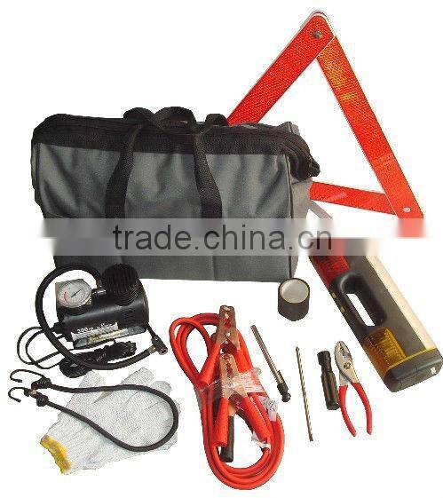 New Arrival Car Auto 4 in 1 Emergency Safety Hammer Flashlight Kit