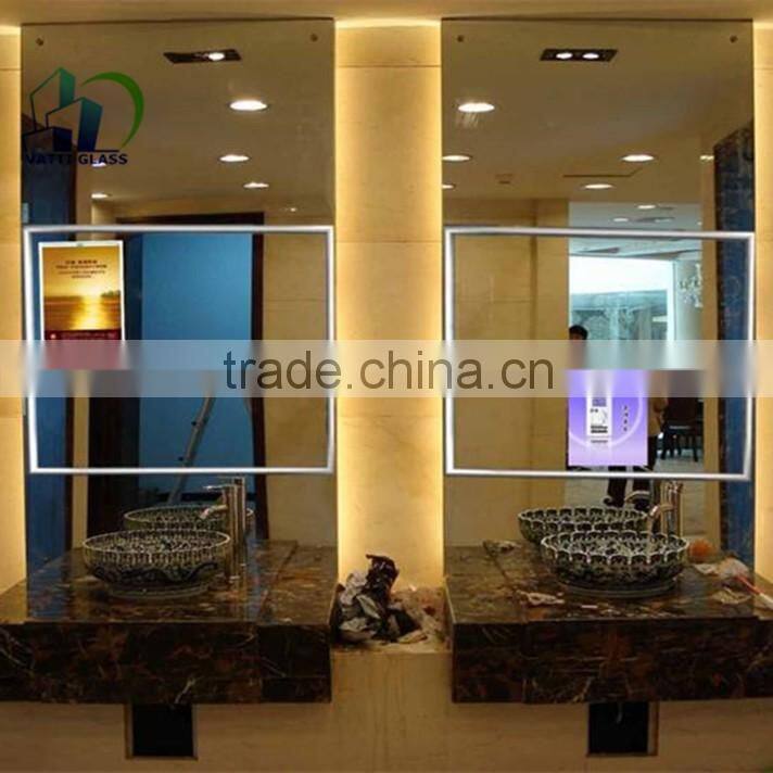 magic mirror mirror advertising displayer with motion sensor