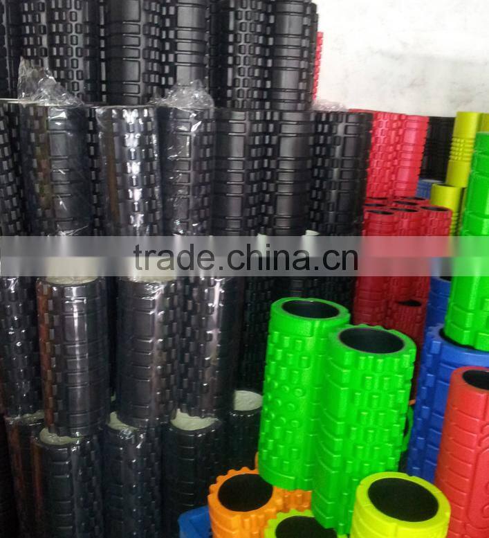 high density EVA grid china heated vibrating Fitness Exercise Yoga Training Pilates Yoga Foam Roller for muscle massage