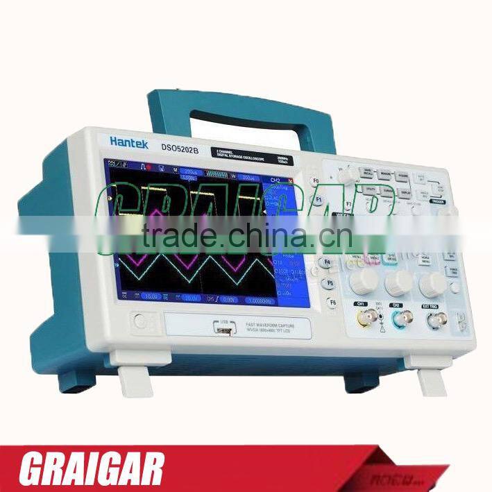 High quality New Hantek DSO5202B Digital Oscilloscope 200MHz 1GSa/s LCD 7" TFT DSO-5202B Better than ADS1102CAL+