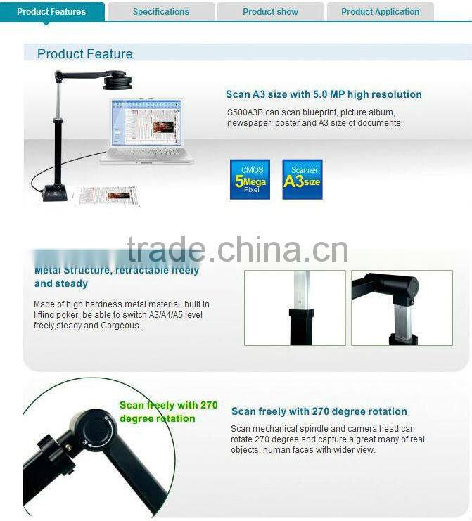 2013 the best selling products made in china a3 ocr document scanner