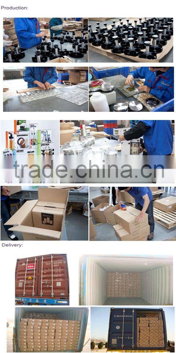 Clear glass bottle price with handle for beer or other drink