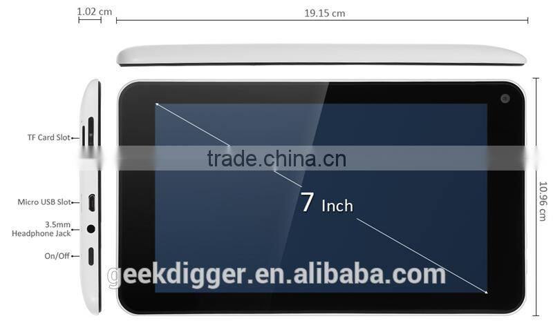 Teclast A78T Tablet PC-WHITE/Android 4.4 7 inch HD Screen Rockchip RK3126 Quad Core 1.3GHz 512MB RAM 8GB ROM Camera