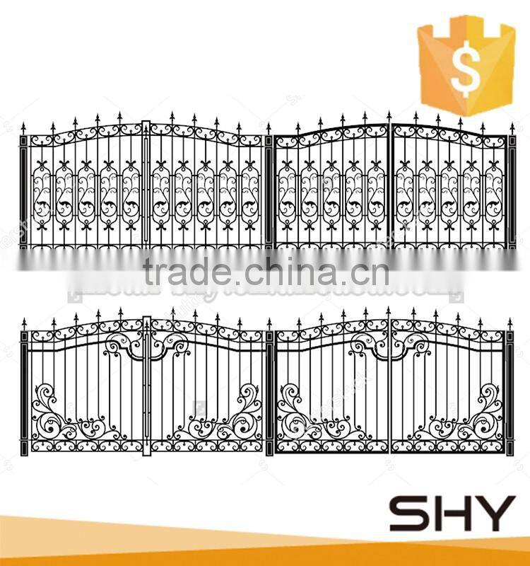 Metal wrought iron beautiful decoration door