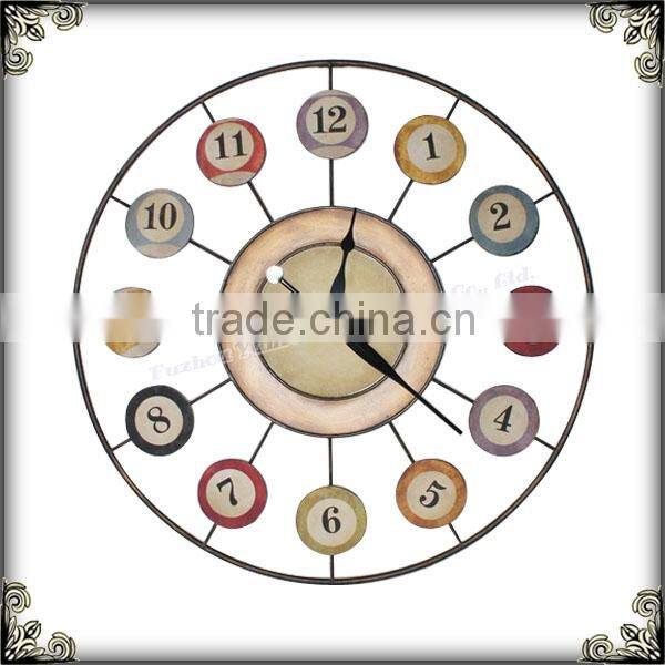 Curio minimalistic colorful wall clock