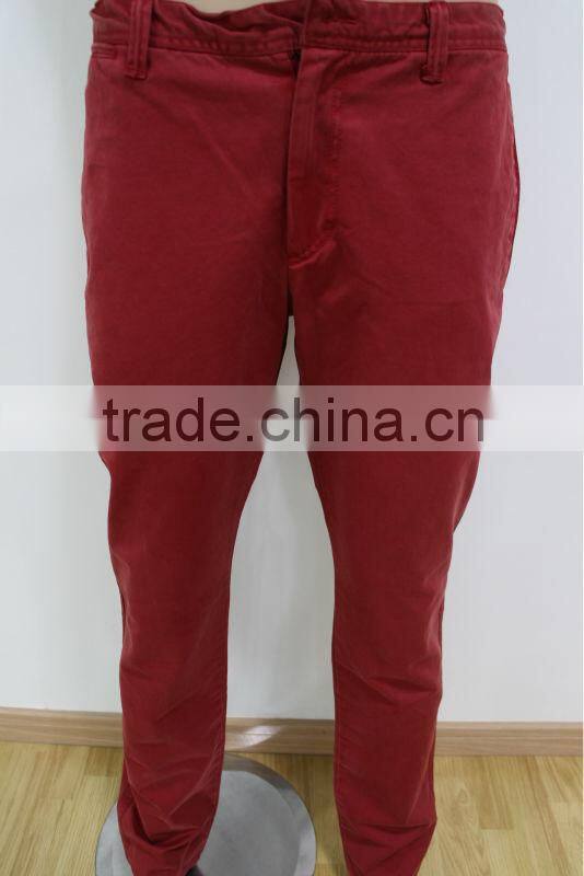 Men's Red Fashion Casual Pants