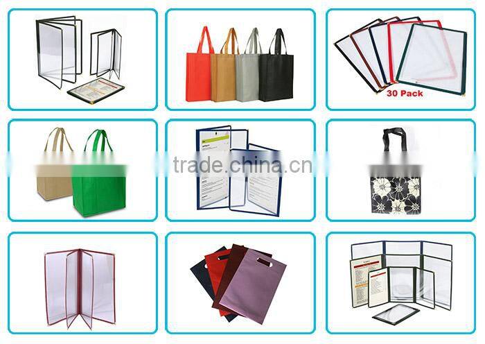 Cheap PVC Menu Cover With PU Trim & Protective Corners