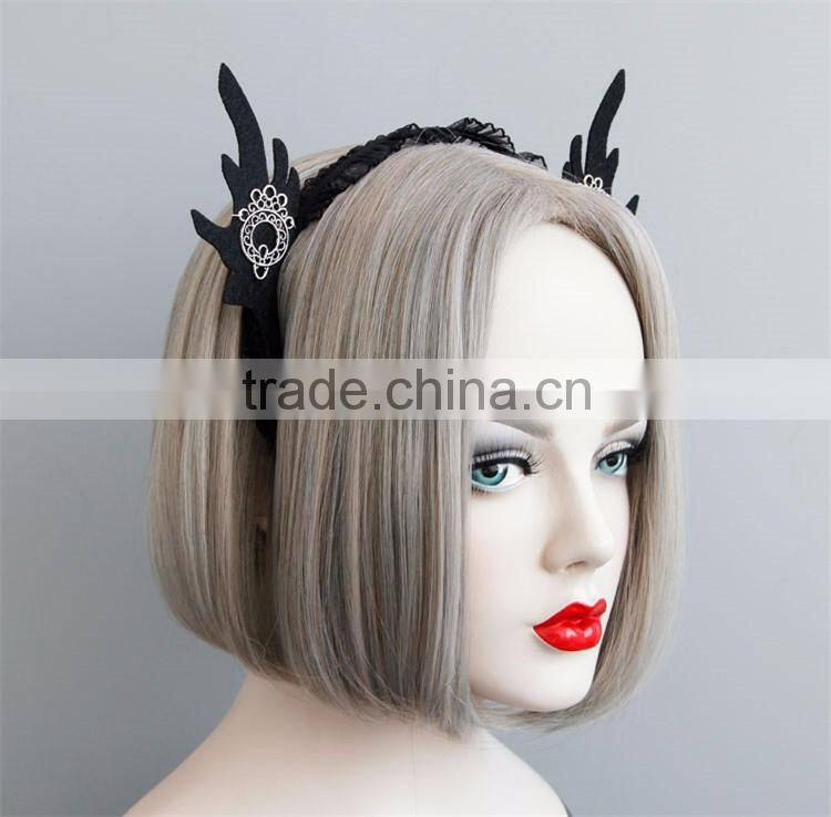 MYLOVE black elfin double ear hair hoop cos accessory
