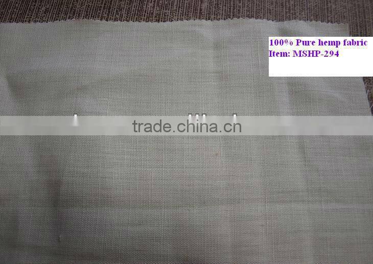 100% natural pure hemp fabric