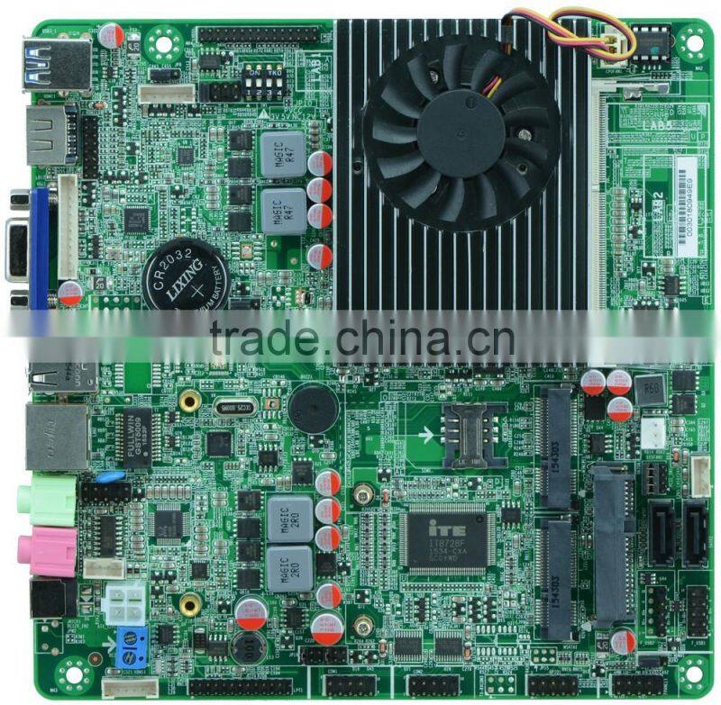 The 4th generation Haswell_U / broadwell i3 / i5 / i7 Thin Mini ITX motherboard with 1 Gigabit ethernet nic ports 6 serial
