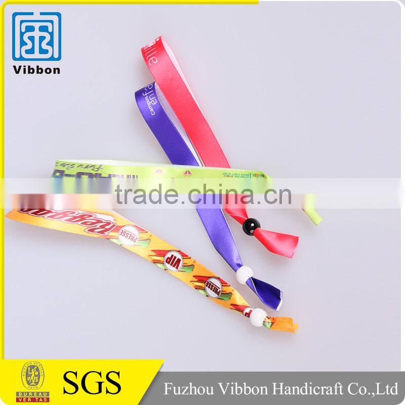 eco-friendly Polyester satin wristband for events